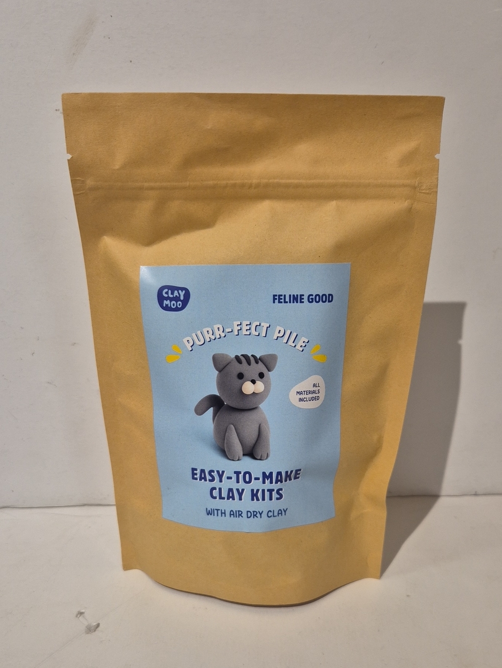 Purr-fect Pile Easy-to-Make Clay Kits Kids Feline Good  Air Dry Clay Kit Cat